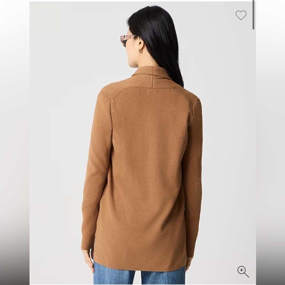 J. Crew Chelsea Sweater Blazer Cardigan In Heather Caramel - Picture 2 of 9